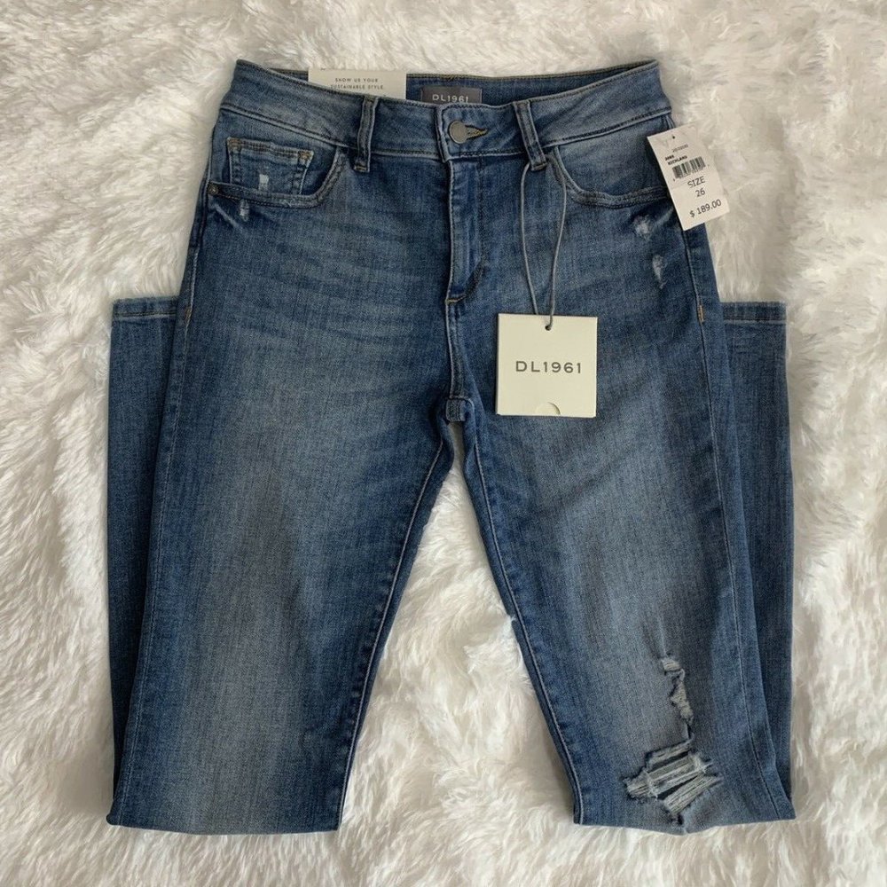 DL1961 Women's Florence Ripped Ankle Skinny Jeans